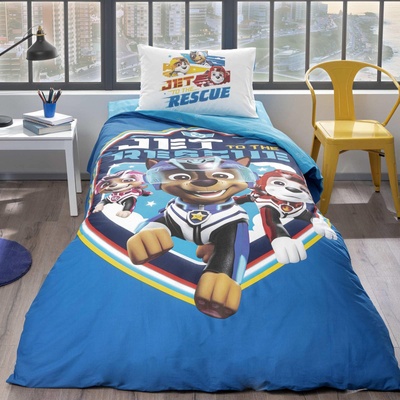 TAC Детски спален комплект ранфорс paw patrol jet