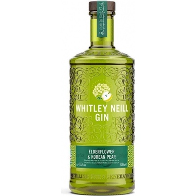 Whitley Neill Elderflower & Korean Pear 41,3% 0,7 l (holá láhev)