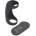 Trinity Men 28X G-Shaft Silicone Cock Ring with Remote Black