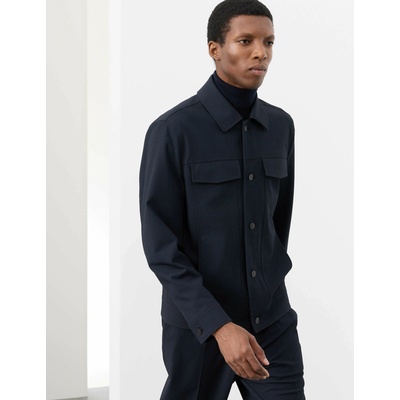 Marks & Spencer Функционално кепрово яке с текстура Marks & Spencer тъмносиньо Marks & Spencer | Sin | МЪЖЕ | XL REG