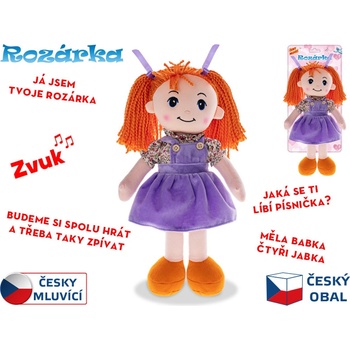 Mikro trading Rozárka 35 cm česky mluvící zrzka