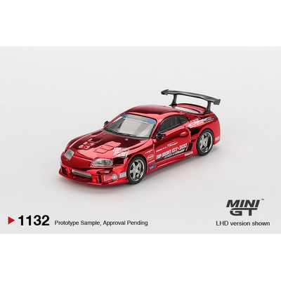 MINI GT Toyota Supra A80 Top Secret GT-300 Top Secret Red Chrome 1:64