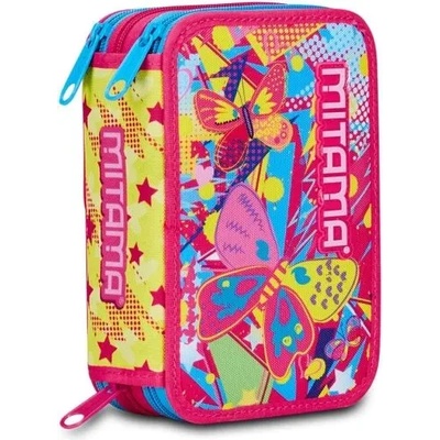 Mitama Butterfly ученически несесер с 3 ципа, ПЪЛЕН