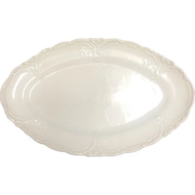 Český porcelán Dubí Mísa oválná porcelánová bílá Opera 11031 37 cm