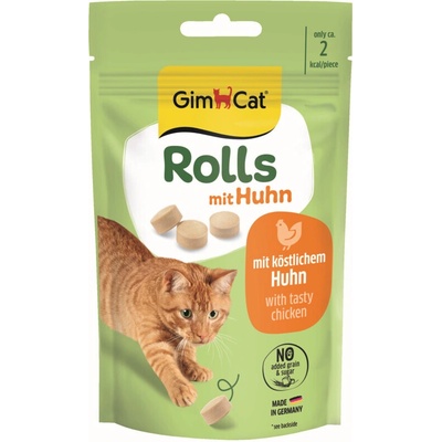 GimCat Rolls mačacie maškrty s kuracím mäsom, 40 g