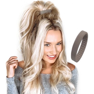 PONY-O Spona na vytváření vysokých polovičních culíků - PONY XL Slim Obsah: Šedá