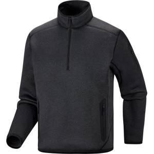 Arc'teryx Мъжки поларен пуловер Arc'teryx Covert 1/2 Zip Fleece jumper - Black Heather - размер S (005-7580-0112)