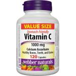 Webber Naturals Vitamin C Calcium Ascorbate - Витамин С (калциев аскорбат) 1000 mg, 120 капсули Webber Naturals (3275 WN)