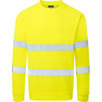 Portwest hi-vis essential es1 es303 / Мъжки светлоотразителен суитшърт - hv жълт 4xl (es303yer4xl)