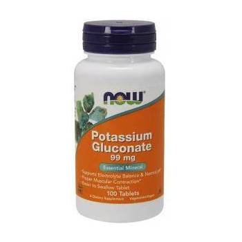 NOW Калий 99 мг. - Potassium Gluconate - 100 таблетки - NOW FOODS, NF1460