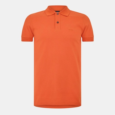 Boss Блуза с яка Boss Mens BOSS Firenze Short-Sleeve Polo Shirt with Logo Detail - Dark Orange