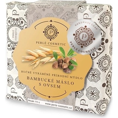Perlé Cosmetics mydlo Bambucké maslo s ovsom 115 g