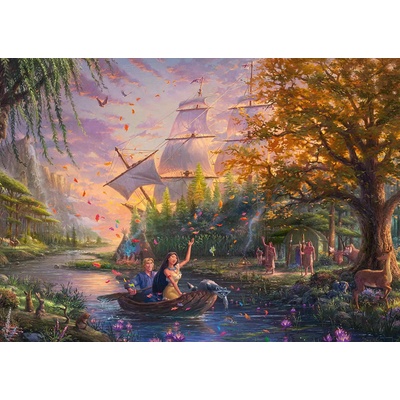 Schmidt Spiele - Puzzle Thomas Kinkade - Disney - Pocahontas - 1 000 piese