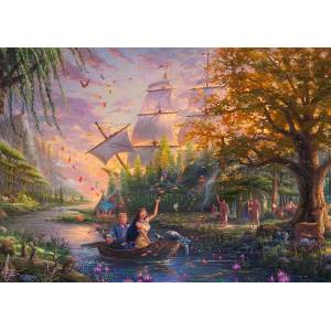 Schmidt Spiele - Puzzle Thomas Kinkade - Disney - Pocahontas - 1 000 piese