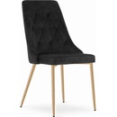 Leobert Imola černý samet / nohy v barvě dřeva 2 ks