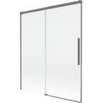 Mexen Rox двукрилен плъзгащ се параван за вана 140 x 150 см, прозрачен, gun metal (8C9-140-001-95-00)