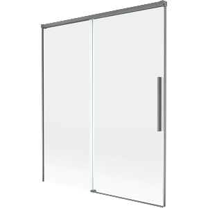 Mexen Rox двукрилен плъзгащ се параван за вана 140 x 150 см, прозрачен, gun metal (8C9-140-001-95-00)