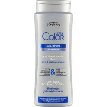 Joanna Ultra Color šampón pre blond odfarbené a šedivé vlasy 400 ml