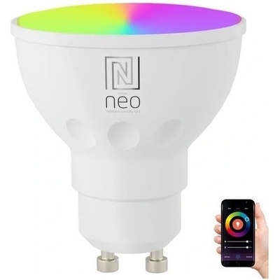 Immax NEO Smart žárovka LED GU10 4,8W RGB+CCT barevná a bílá, stmívatelná, zigbee