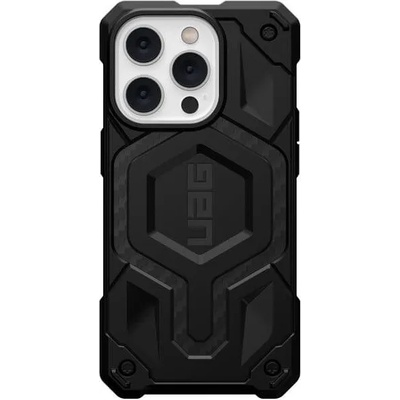 Urban Armor Gear MagSafe Противоударен Калъф за iPhone 14 Pro, UAG Monarch Pro Carbon Case, Черен (840283901645)