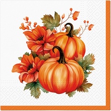 PAW Obrúsky L Pumpkin With Flowers 33x33cm