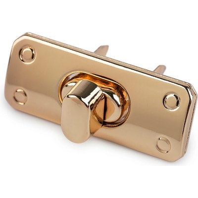 Sada zapínání na kabelky 17x43 mm - růžové zlato – Sleviste.cz