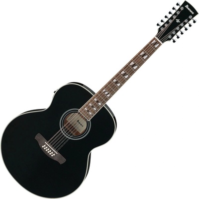 Ibanez AJ7012M1E-BK Black 12-струнна електро-акустична китара