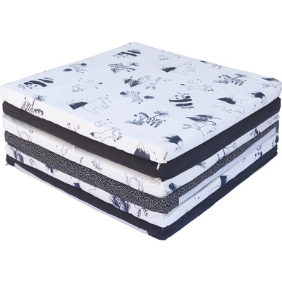 Candide Интелигентна Постелка 5В1-Постелка За Игра, Подвижен Матрак, Барбарон, Тунел И Къща Черно/Бяла Candide