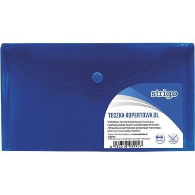 Strigo Obálka s drukem DL PP HORIZONTAL modrá ,balení 10 ks 372360