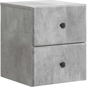 vidaXL Спален шкаф с монтаж на стена Бетонно сиво 34, 5 x 33 x 40 см (899151)