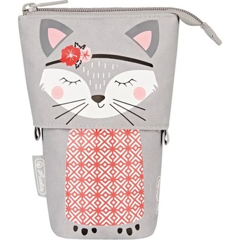 Herlitz Ученически несесер изправен, с цип, мотив Kitty - Herlitz
