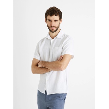 Celio Бяла мъжка ленена риза Celio Damarlin Celio | Byal | МЪЖЕ | S