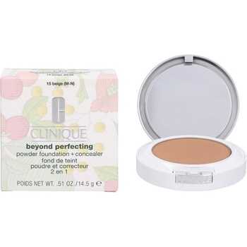 Clinique hydratační pudrový make-up a korektor 2v1 Beyond Perfecting Powder Foundation + korektor 11 Honey 14,5 g