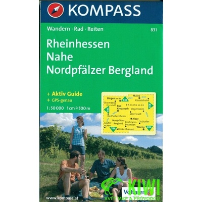 Rheinhessen,Nahe,Nordpfälzer,Bergland 831 1:50T NKOM