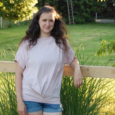 Lovera dámská halenka V růžová