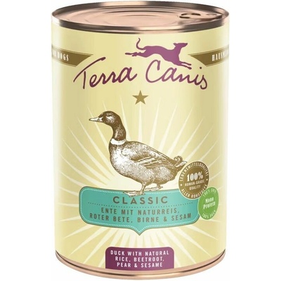 Terra Canis Duck with natural rice beetroot, pear & sesame 400 g