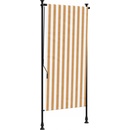 VidaXL Vonkajšia roleta, oranžovo-biela, 120x270 cm
