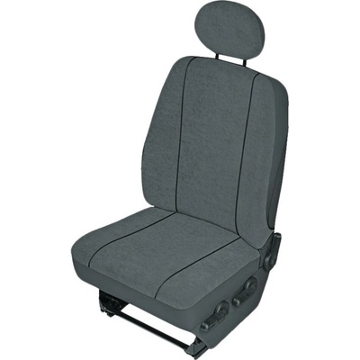 Autopoťah HP Autozubehör 22418 autopoťahy polyester sivá sedadlo vodiča, sedadlo spolujazdca