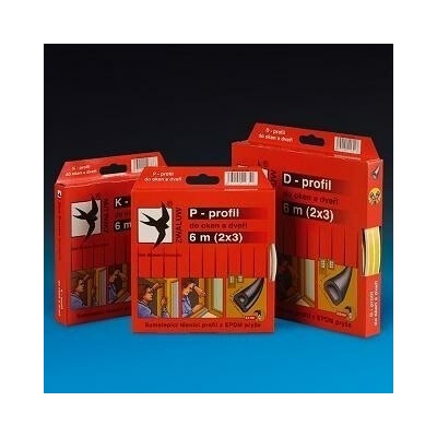 páska 9x5.5x6m P-profil bílá těsnící okna/dveře – Zbozi.Blesk.cz