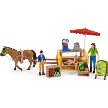 Schleich Мобилен фермерски щанд