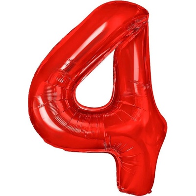 PartyPal Foliové balónky červené č. 0- 9 40cm Číslo: 4