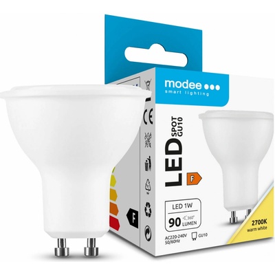 Modee Lighting LED Spot Alu-Plastic GU10 1W 90 lm, teplá biela ML-GU10P2700K1W