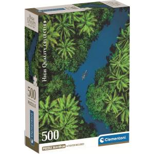 Clementoni Пъзел Clementoni от 500 части - Тропична гледка от високо (35592)