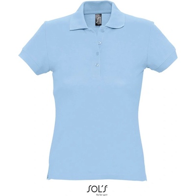 SOL's Collection Polokošile Passion krátký rukáv dámská COT-25133841001 Modrá nebesky