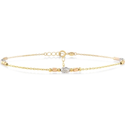 Lillian Vassago náramek zdobený geometrickými tvary kombinované zlato LLV06-GB121