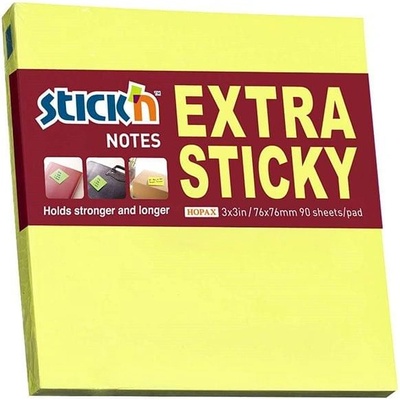 Stick`n Stick'n Самозалепващи се листчета Extra Sticky, 76 x 76 mm, (1040100001)