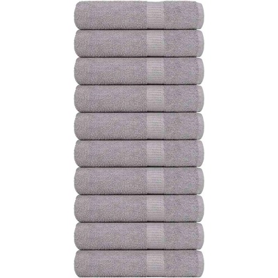 vidaXL Кърпи за ръце FROGN 10 бр. Сиви 50x100 см 360 г/м2 (136832)