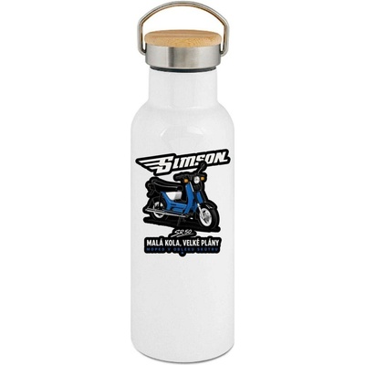 123TRIKO termoska Simson Sr50 Malá kola, velké plány 500 ml motorka