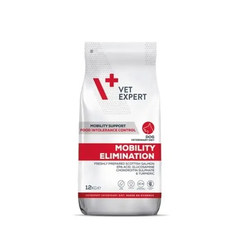 VetExpert Veterinary Diet Mobility Elimination Dog за поддържане на нормалните функции и метаболизъм на ставите при остеоартрит и други ставни проблеми 12kg