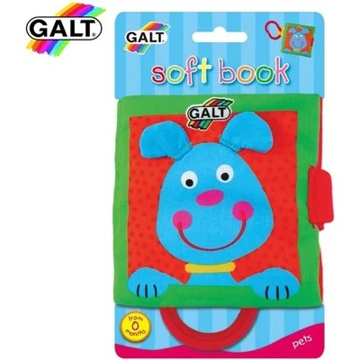 Galt Бебешка играчка Galt - Мека книжка с дръжка, домашни животни (1003709)